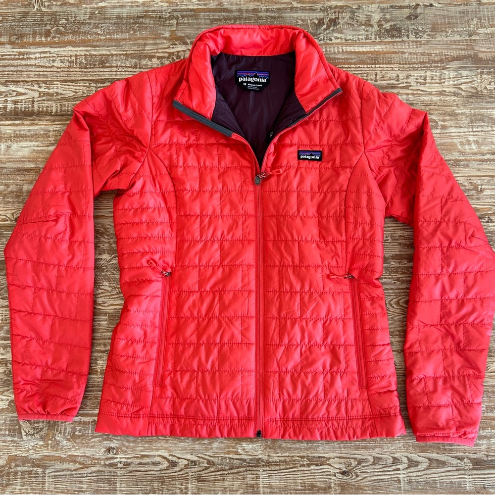 Patagonia Women’s Nano Puff Jacket Tomato Red Size Medium